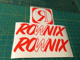 Ronix William Logo Sticker - Orange