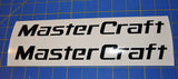 MasterCraft Boats Decal Sticker - Black