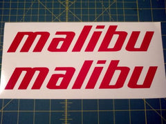 Malibu Boats Decal Sticker - Red