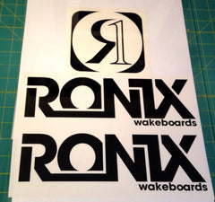 Ronix Bold Logo Wakeboard Decal Sticker - Black