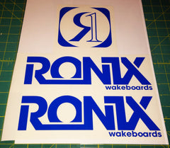 Ronix Bold Logo Wakeboard Decal Sticker - Blue