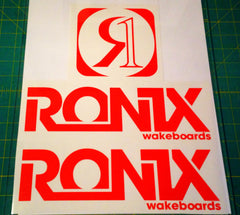 Ronix Bold Logo Wakeboard Decal Sticker - Orange