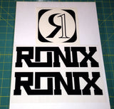 Ronix Code22 Logo Wakeboard Decal Sticker - Black