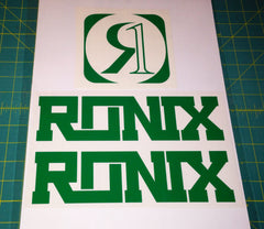 Ronix Code22 Logo Wakeboard Decal Sticker - Green