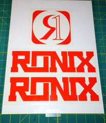 Ronix Code22 Logo Wakeboard Decal Sticker - Orange