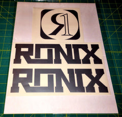 Ronix Code22 Logo Wakeboard Decal Sticker - Silver