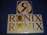 Ronix Original Logo Sticker - Gold