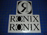 Ronix Original Logo Sticker - Black