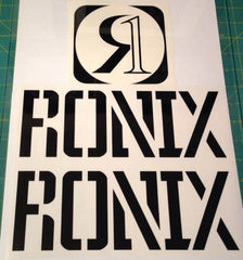 Ronix Parks Camber Logo Sticker - Black