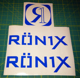 Ronix Parks Logo Sticker - Blue