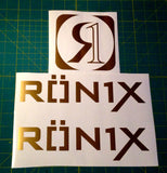 Ronix Parks Logo Sticker - Gold