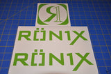 Ronix Parks Logo Sticker - Lime