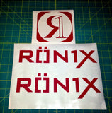 Ronix Parks Logo Sticker - Red