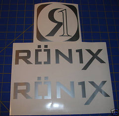 Ronix Parks Logo Sticker - Silver