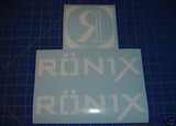 Ronix Parks Logo Sticker - White