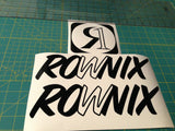 Ronix William Logo Sticker - Black