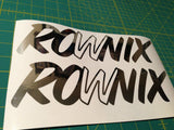 Ronix William Logo Sticker - Chrome