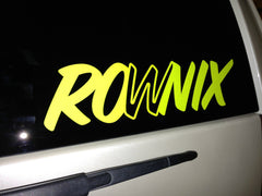 Ronix William Logo Sticker - Neon Yellow