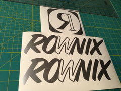 Ronix William Logo Sticker - Silver